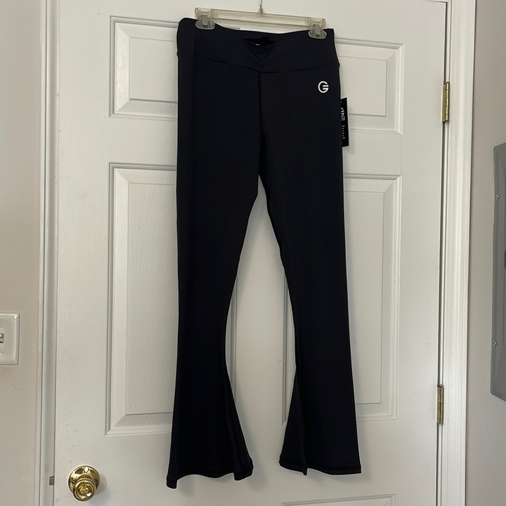 NWT GRRRL Flare Black Leggings